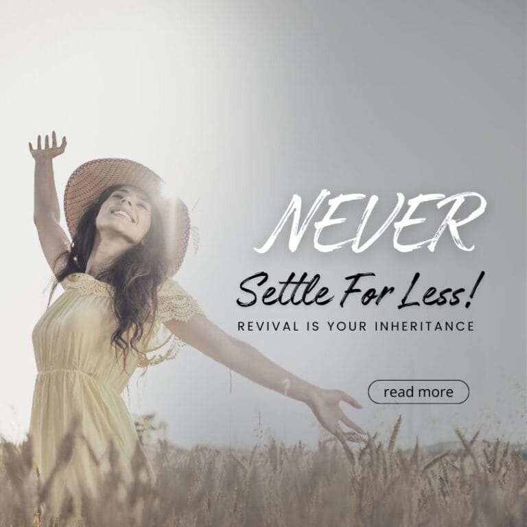 never settle for less